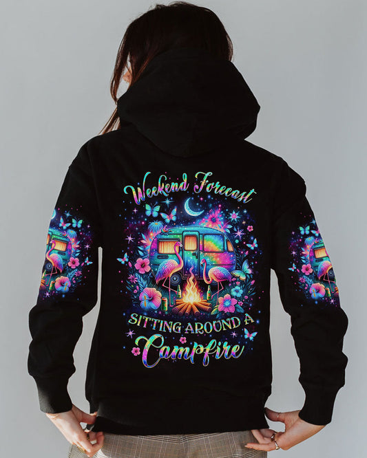 Maxcorners Weekend Forecast Sitting Around A Campfire All Over Print LM2101