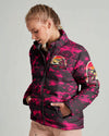 Maxcorners Pretty In Pink Hunting Camo Puffer Jacket LM1601
