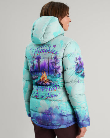 Maxcorners Making Memories One Campfire At A Time Puffer Jacket LM2101