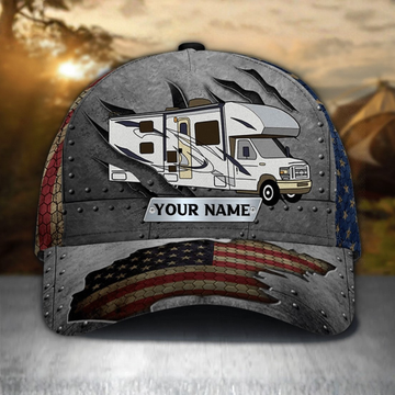 Maxcorners Camping Scratches Personalized Classic Cap
