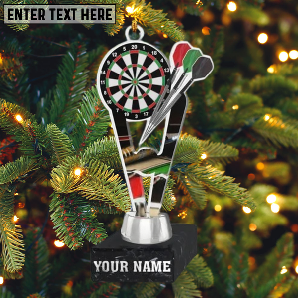 Maxcorners Champion Darts Cup Home Decor Christmas Ornament, Personalized Ornament