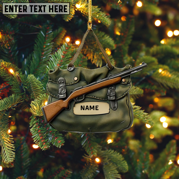 Maxcorners Personalized Hunting Ornament: Acrylic Hunter Gift