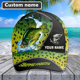 Maxcorners Custom Name Crappie Fishing 3D Cap