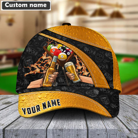 Maxcorners Billiards & Beer Personalized Name Cap