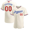 Maxcorners Custom Navy White-Gold Premium American Flag Fashion Baseball Jersey LM0210