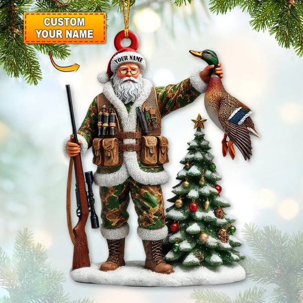 Maxcorners Custom Name Hunting Ornament, Christmas Gift for Animal Hunter