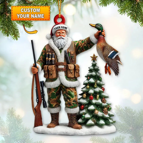Maxcorners Custom Name Hunting Ornament, Christmas Gift for Animal Hunter