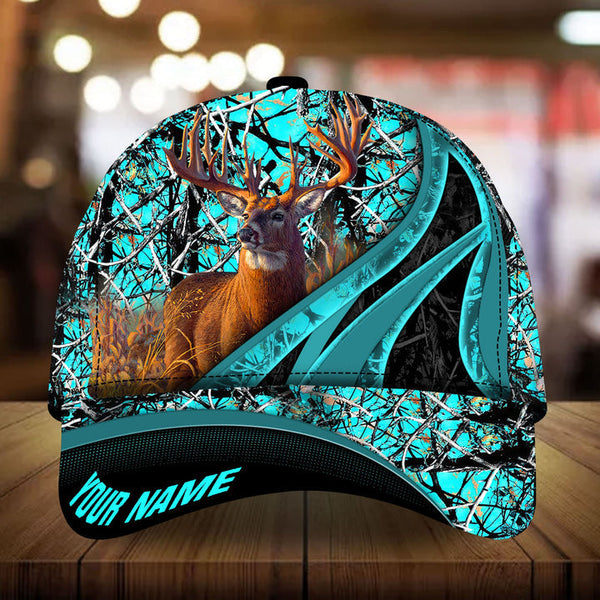 Maxcorners Loralle Deer Hunting Camo Pattern 3D Multicolor Personalized Cap