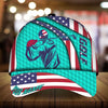 Maxcorners Golf Premium American Golfer Personalized Name All Over Printed Cap