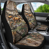 Maxcorners Deer Hunting Art Camouflage Car Seat Covers