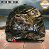 Maxcorners Fishing Camouflage Water Splash Personalized 3D Cap (12 Fish Species)
