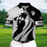 Max Corners Pride Premium Ultra Cool Golf 3D Polo Multicolor Custom Name