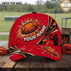(6 Colors) Maxcorners Clay Pigeon Trap Shooting Shattered Clay Target Red Shooter Silhouette Custom Name Classic Cap