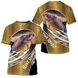 Maxcorners Customized Name Fish Reaper Carp Fishing 3D Shirts