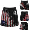 Maxcorners Bowling Distressed American Flag Personalized 3D Skort, Skirts With Shorts