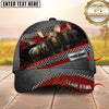 Maxcorners Modern Hunting Sport Style Personalized Name Cap  (Deer/Moose/Boar/Turkey/Duck)