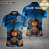 Maxcorners Darts Shirt Halloween Bear Pumpkin Dartboard Multioptions Personalized Name, Team Name Unisex 3D Shirt (4 Colors)