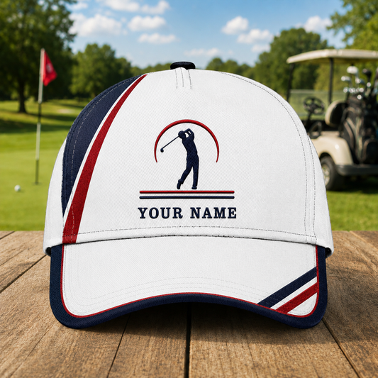 Maxcorners Crown Fairway 3D Golf Personalized Name Cap