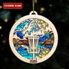 Maxcorners Personalized Disc Golf Christmas Ornament 2025, Wood And Acrylic Ornaments, Gifts For Disc Golfers