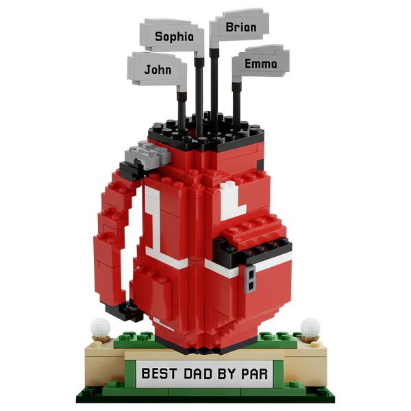 Maxcorners Best Dad By Par Golf Bag Ornament Christmas Golf Gift, Dad Golf Gift