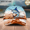 Maxcorners Fishing Retro Scale Pattern Personalized Name 3D Cap (9 Breeds)