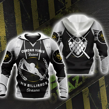 Maxcorners Billiard Season 3D All Over Printed Clothes