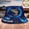 Maxcorners Fishing Blue Water Vortex Fish Scale Personalized 3D Bucket Hat (13 Fish Species)