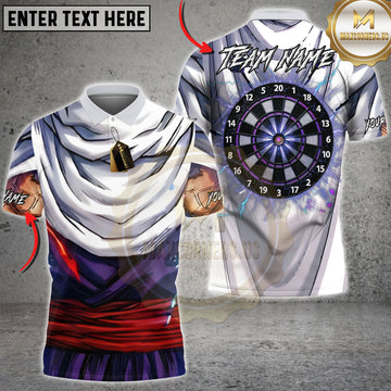 Maxcorners Darts White Fusion Fighter Personalized Multiple Options Personalized Name, Team Name 3D Shirt