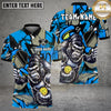 Maxcorners Pickleball Polo Powerful Gorilla Street Art Multiple Options Personalized Name, Team Name 3D Shirt