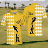 Maxcorners Golf Swinger Mens Golf Polo Shirt, Mens Goft Shirt, Gift For Golf Lovers