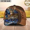 Maxcorners Hunting Deer Brown Camo Multiple Options Personalized Name 3D Cap