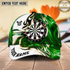 Maxcorners Darts Flame Pattern Dartboard Personalized Name 3D Classic Cap
