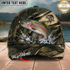 Maxcorners Fishing Camouflage Water Splash Personalized 3D Cap (12 Fish Species)