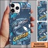 Maxcorners Olive Geometric Grunge Personalized Name Phone Case (13 Fish Species)