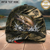 Maxcorners Fishing Camouflage Water Splash Personalized 3D Cap (12 Fish Species)