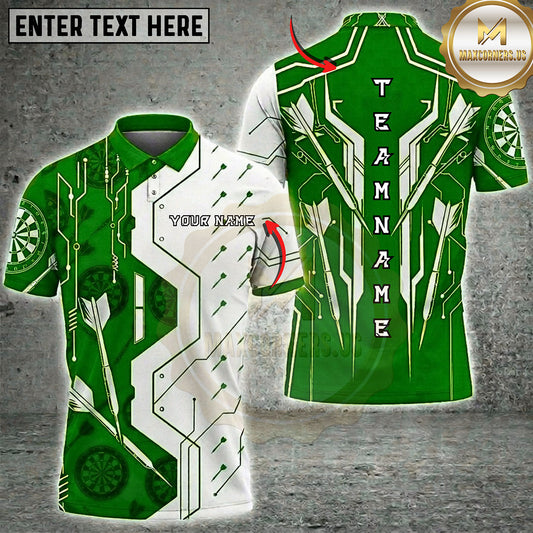 Maxcorners Darts Modern Team Arrow Geometry Multiple Options Personalized Name, Team Name 3D Shirt