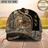 Maxcorners Hunting Deer Black Camo Multiple Options Personalized Name 3D Cap
