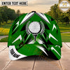 Maxcorners Golf Geometric Lightning Tee Ball Emblem Personalized Name 3D Classic Cap