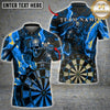 Maxcorners Darts Armored Skull Lightning Dartboard Multiple Options Personalized Name, Team Name 3D Shirt
