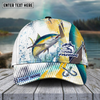 Maxcorners Fishing Skinfish Water Sport Pattern Personalized Name 3D Cap (11 Breeds)