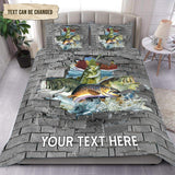 Maxcorners Custom Name Fishing Bedding Set