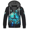 Maxcorners 3D Full Print Diver T-Shirt Underwater Adventure With Sharks Personalized Name Gift For Diver Lovers LM2111