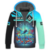 Maxcorners Scuba Diving Explore The Ocean Custom Name 3D Zipper Hoodie Personalized Gift For Diver Lovers LM2111