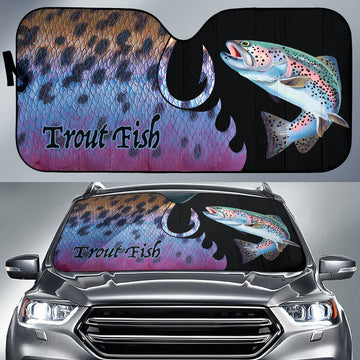Maxcorners Trout Fish Auto Sun Shade