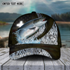 Maxcorners Fishing Cross Skinfish Flag Of United States Sport Pattern Personalized Name 3D Cap (11 Breeds)
