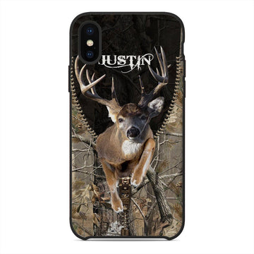 Maxcorners Deer Hunting Personalized Name Phone Case LM1012