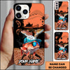 Maxcorners Fishing Black Silhouette Personalized Name 3D Phone Case (10 Fish Species)