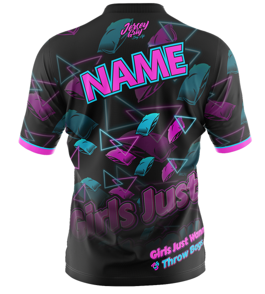 Maxcorners Girls Just Wanna Throw Bags Jersey LM1009