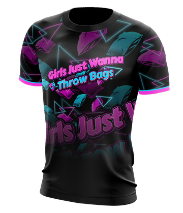 Maxcorners Girls Just Wanna Throw Bags Jersey LM1009