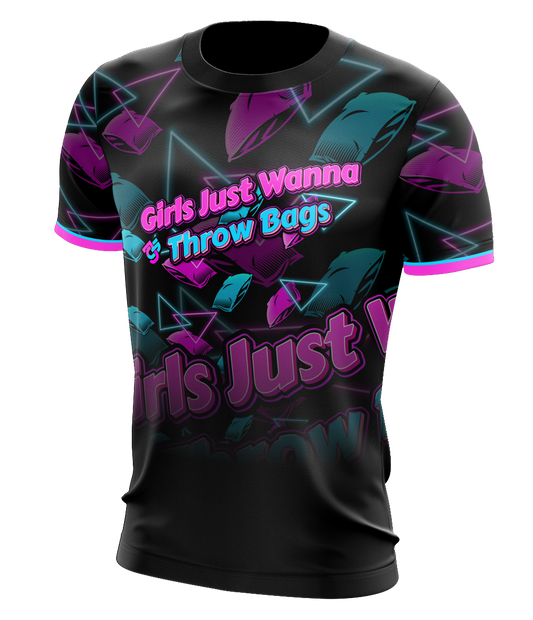 Maxcorners Girls Just Wanna Throw Bags Jersey LM1009